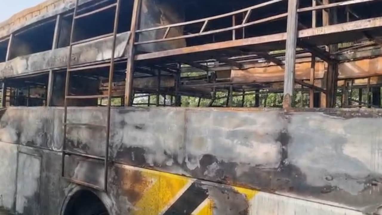 Greater Noida Bus Fire: Greater Noida Bus Fire: