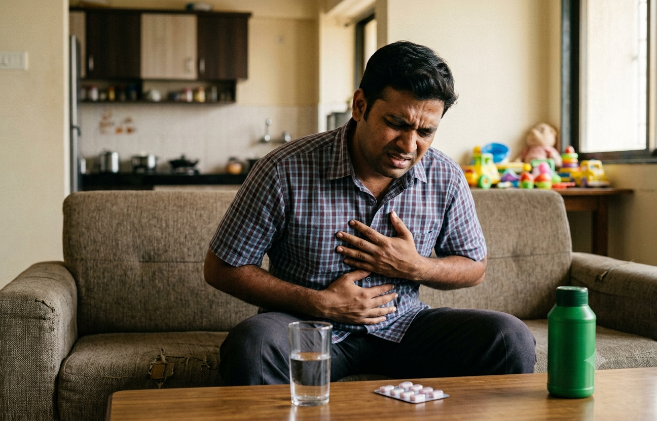 Ayurvedic and yoga remedies for relief from gas and acidity