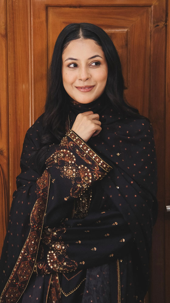 Shehnaaz Gill's Elegant Black Look
