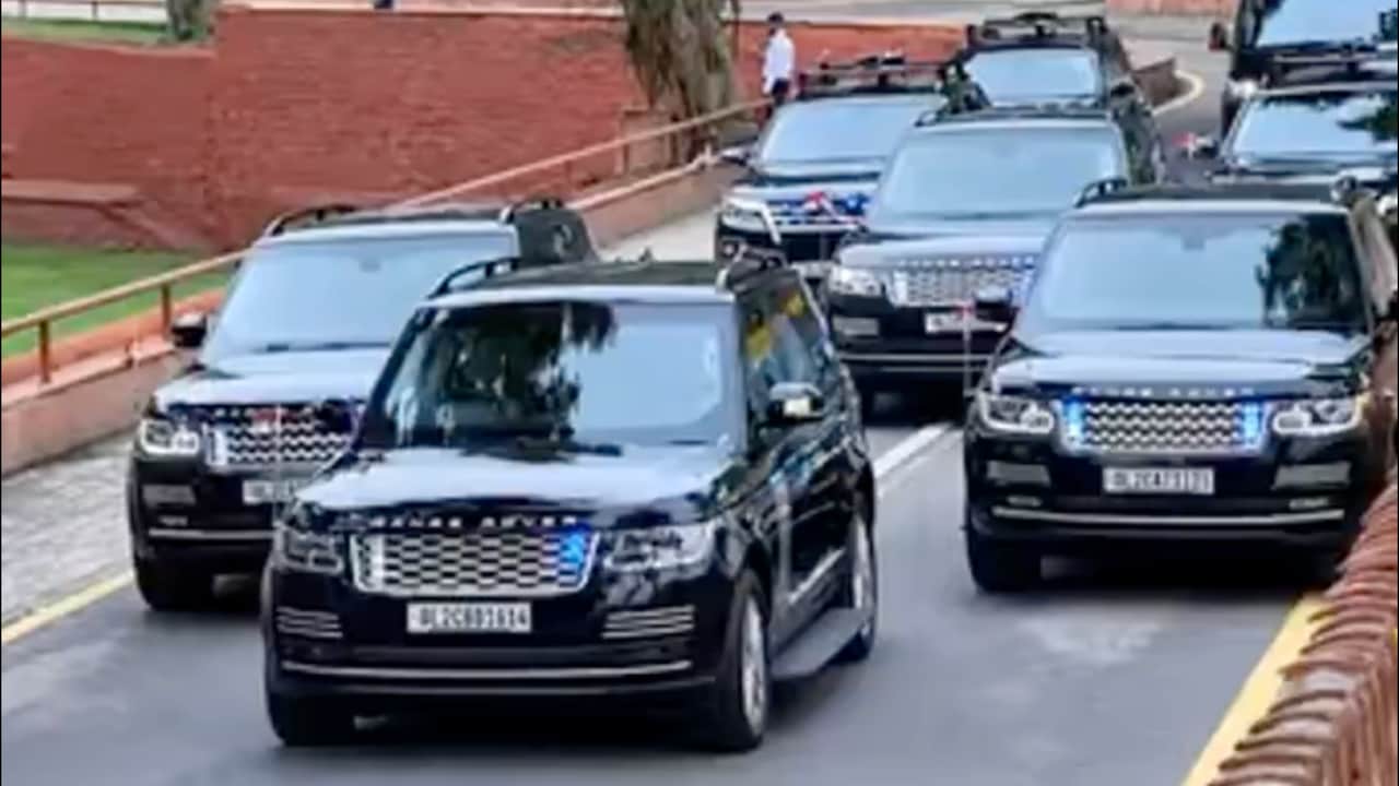 PM Modis High-Security Car Convoy PM Modis High-Security Car Convoy
