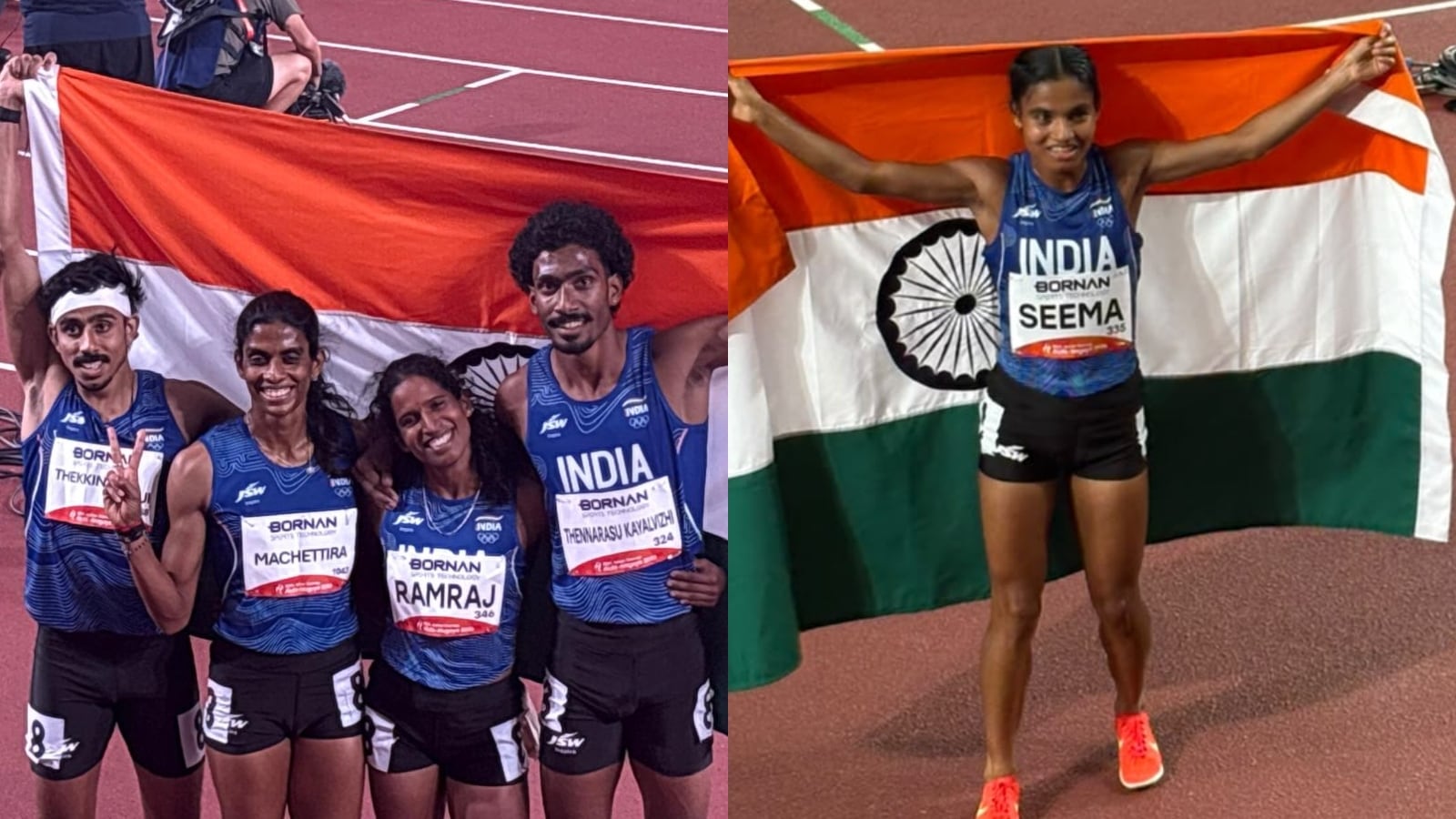 Asian Games: India Win 4x400m Relay Silver After Seema Kumaris Bronze In Womens 10,000m Final