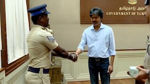 "Real-Life Singham": Tamil Nadu CM Vijay Felicitates Cop Who Rode On Speeding SUV