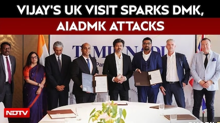 Vijay's UK Visit Sparks Political Row As DMK, AIADMK Target London Trip