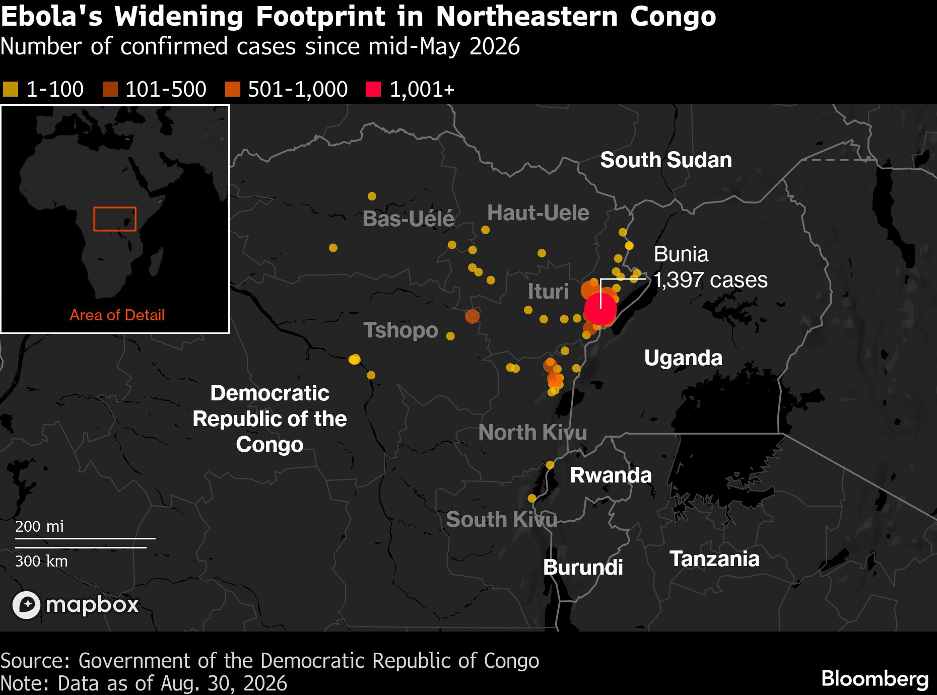 Ebolas Widening Footprint in Northeastern Congo Ebolas Widening Footprint in Northeastern Congo