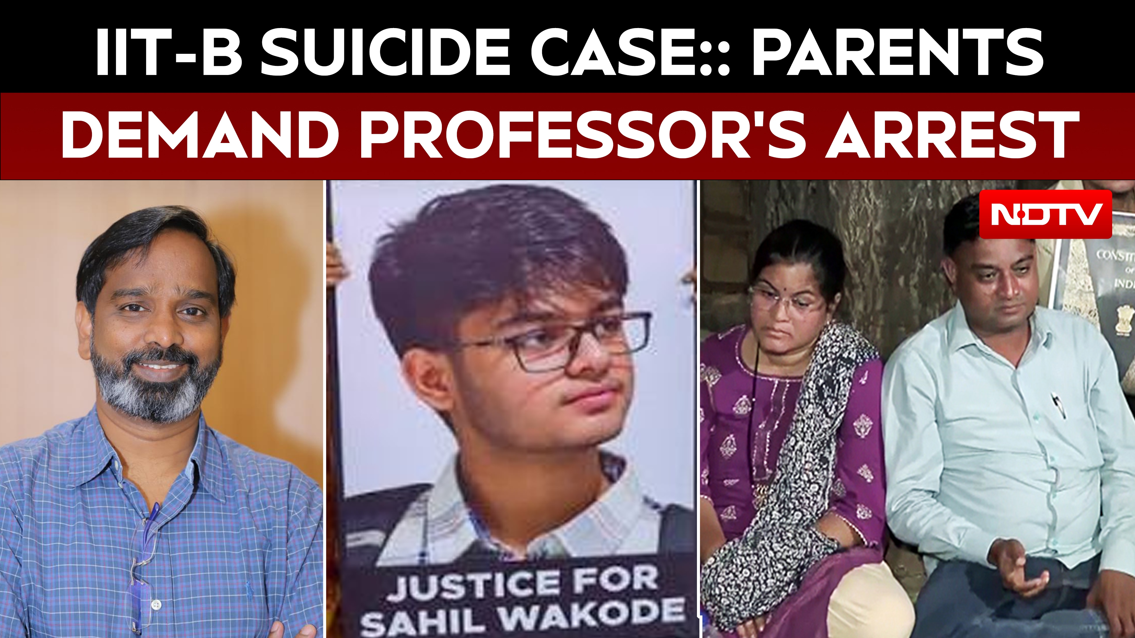 IIT Bombay Suicide Case: Sahil Wokade's Parents Begin Hunger Strike, Demand Professor's Arrest