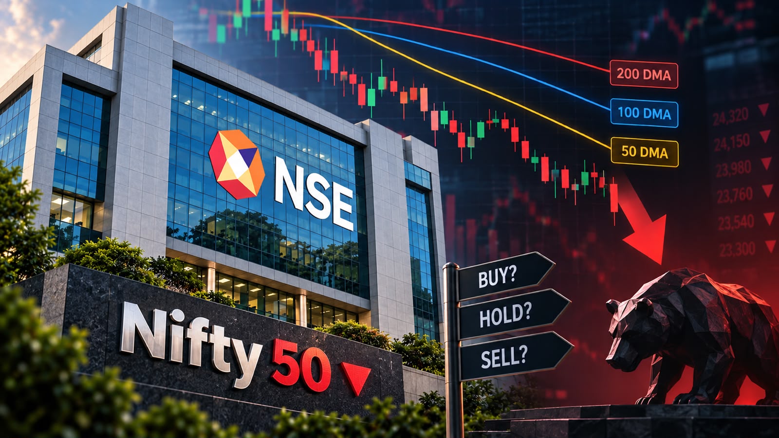 Market Strategy: Nifty 50 Slips Below Key Moving Averages - How To Trade This Week?