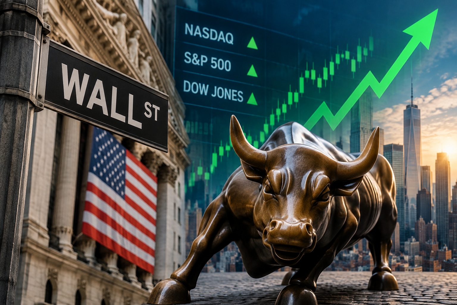Nasdaq 1% Pre-Market, Dow Futures Up 300 Pts: Three Reasons Why US Stocks Are Rebounding