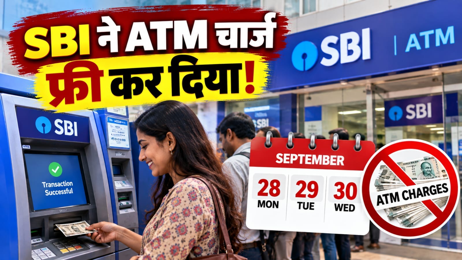 बैंक हड़ताल के बीच SBI ने ATM लेनदेन किया फ्री