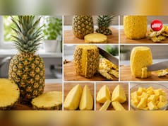 पाइनएप्पल कैसे काटते हैं? जानें काटने का स्टेप-बाय-स्टेप तरीका