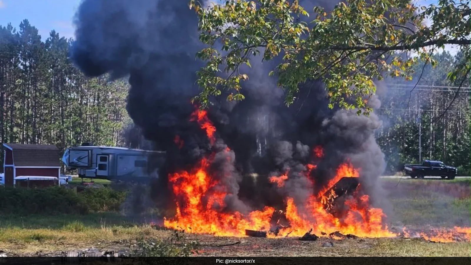 Texas Air National Guard F-16 Crashes During Michigan Training