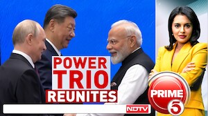 PM Modi, Putin & Xi Together Again: Big Moment At SCO Summit