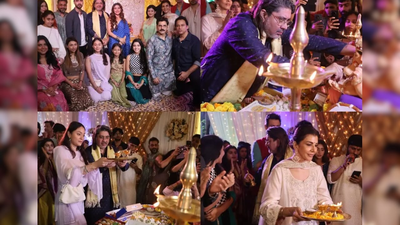 'ये रिश्ता क्या कहलाता है' के सेट पर गणपति बप्पा का आगमन, राजन शाही ने कास्ट संग लिया बप्पा का आशीर्वाद