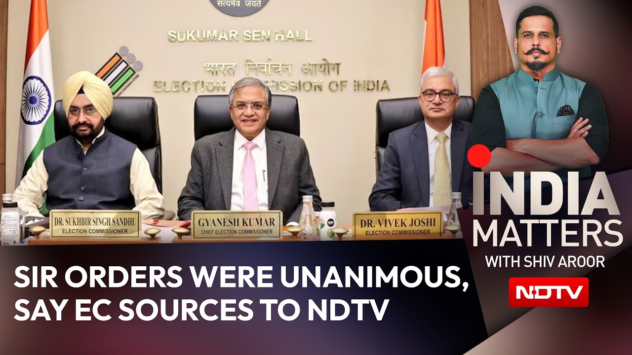 SIR Orders Were Unanimous, Say EC Sources To NDTV