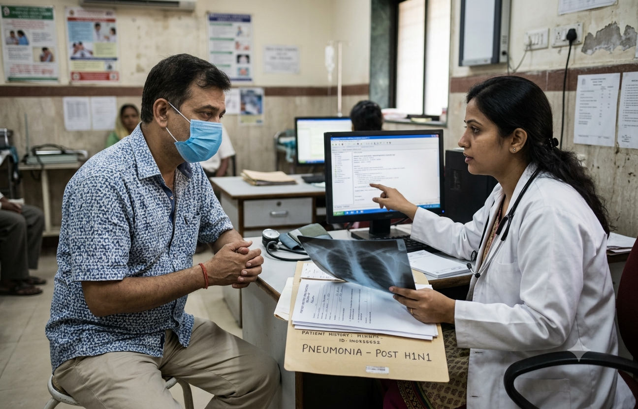 Pneumonia after H1N1 can raise chances of developing health complications