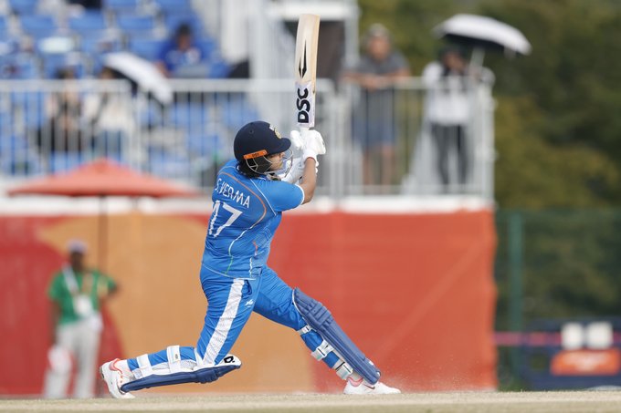 Shafali's Historic Ton Takes India To 195 vs Bangladesh