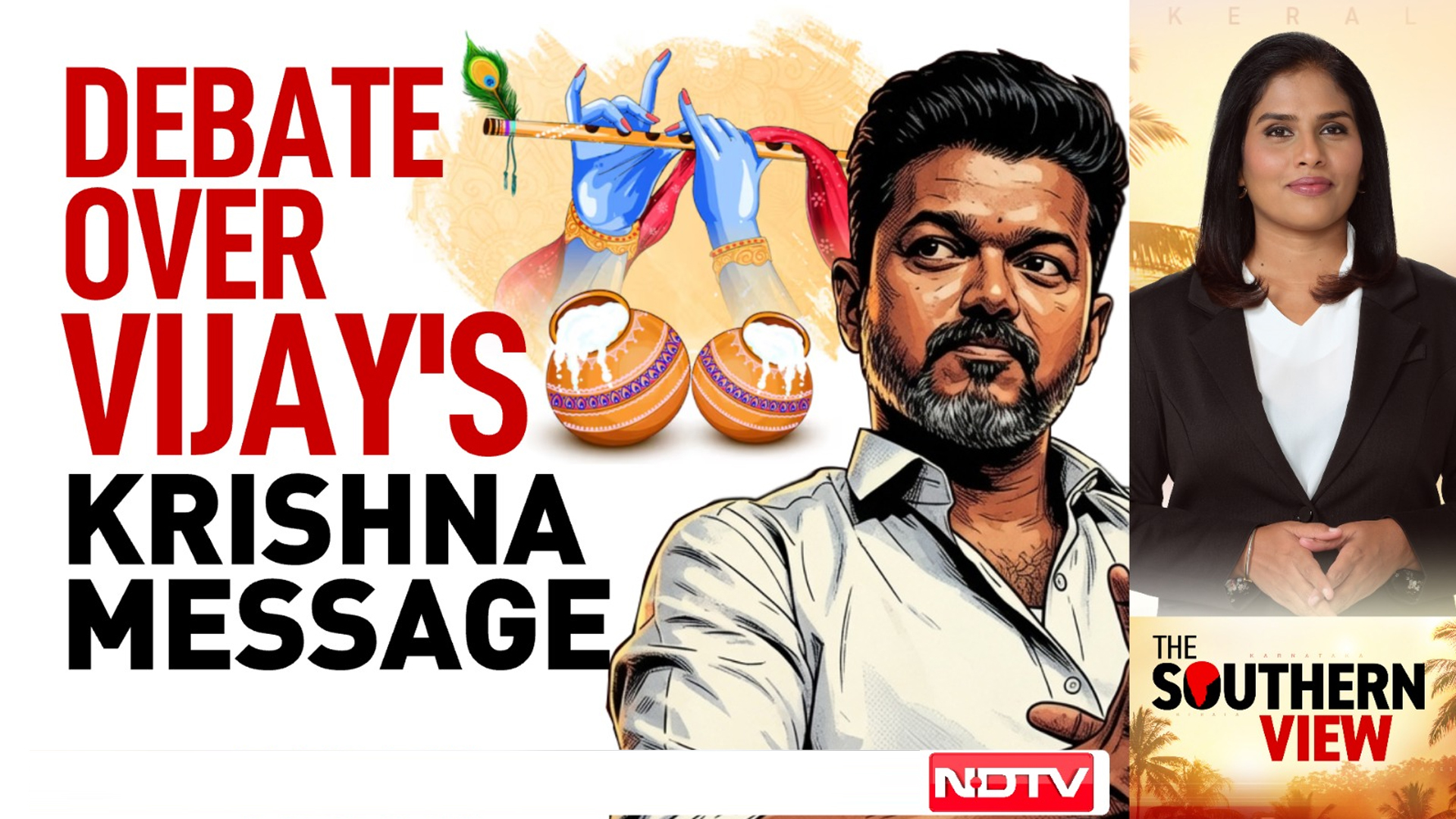Vijay's Krishna Greeting: New Ideological Test For TVK? Periyar, Faith & Dravidian Politics
