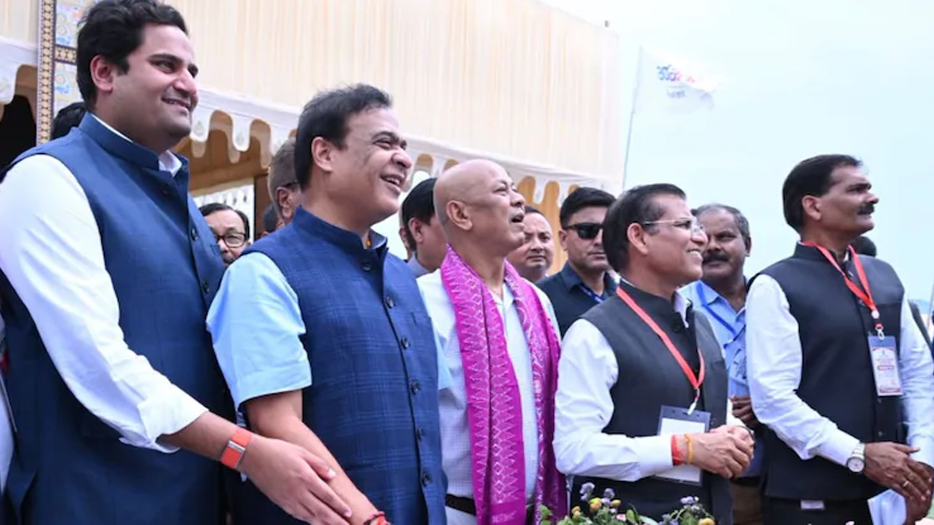 Himanta Sarma Lays Foundation Stone For Adani Power's 3,200 MW Assam Project