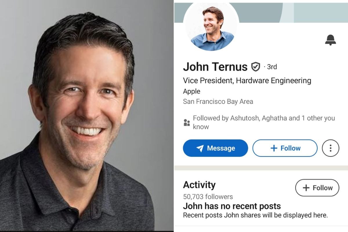 Apple CEO John Ternus Has A Bare LinkedIn Profile. And It's Going Viral