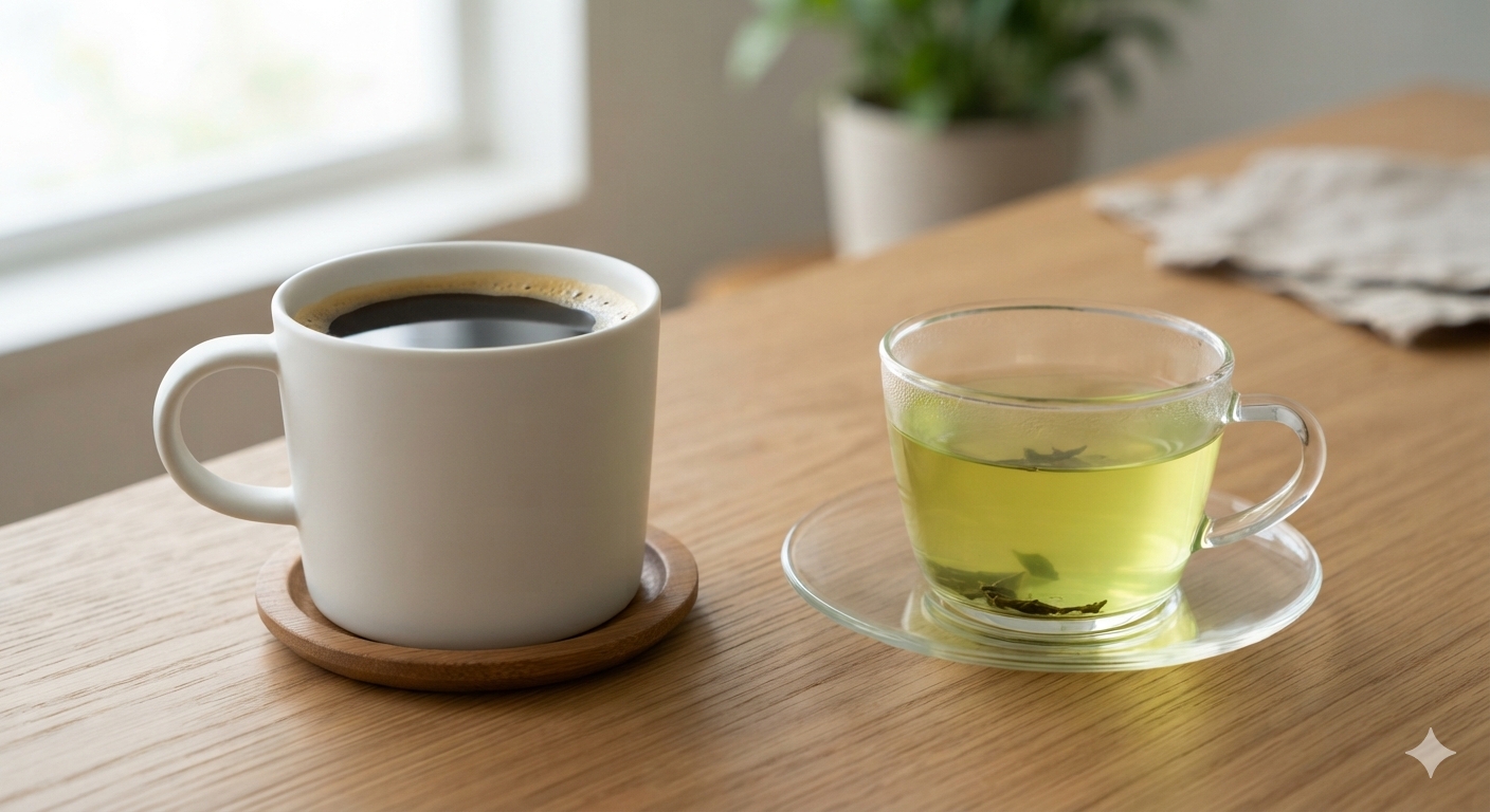 Both black coffee and green tea can support weight loss