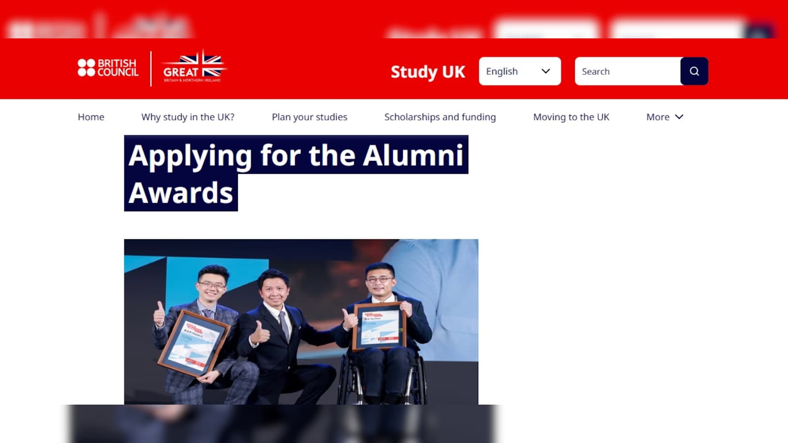 Applications Open for Study UK Alumni Awards 2027 with October Deadline