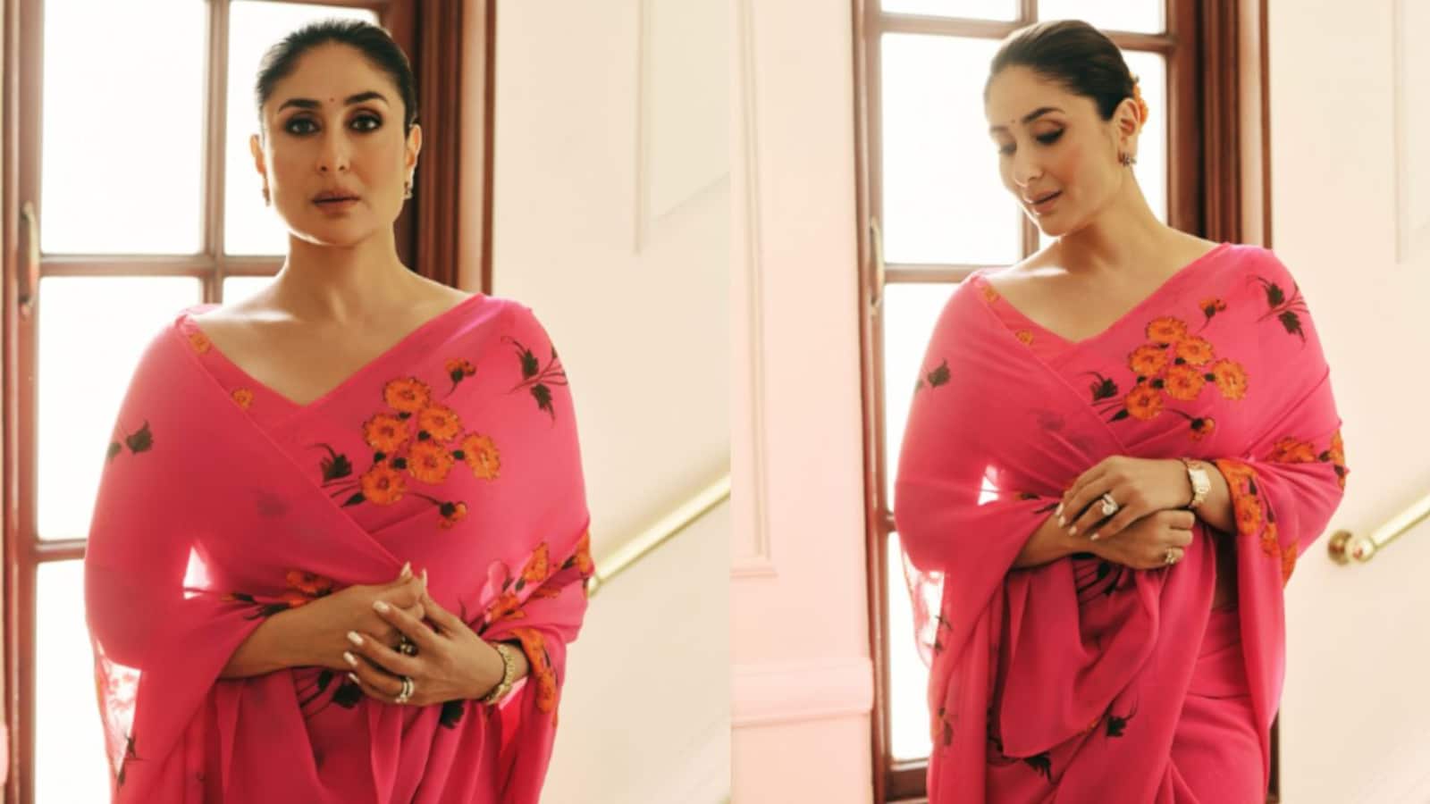 Kareena Kapoor Turns Modern Maharani In Vibrant Pink Saree For Daayra ...