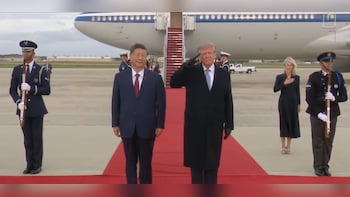 Trump Gives Xi Jinping A Rare Personal Airport Welcome As Chinese President Arrives In Washington