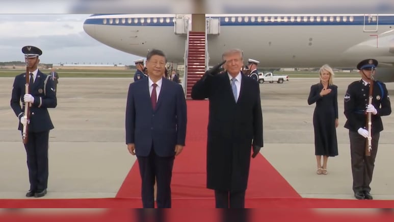 Trump Gives Xi Jinping A Rare Personal Airport Welcome As Chinese President Arrives In Washington