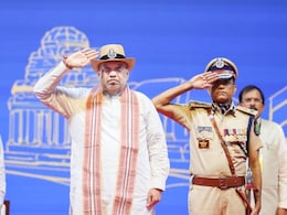Top Honour For Goa Police As Amit Shah Presents President's Colour