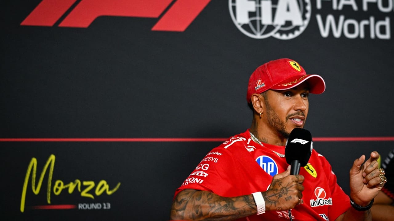 Lewis Hamilton Drives His Ferrari Dream At Monza