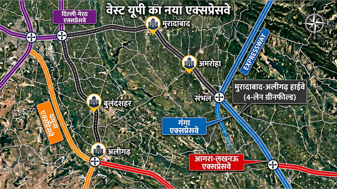 वेस्ट यूपी में नया एक्सप्रेसवे, अमरोहा, संभल और बुलंदशहर से हाईस्पीड कनेक्टिविटी, गंगा एक्सप्रेसवे से जुड़ेगा