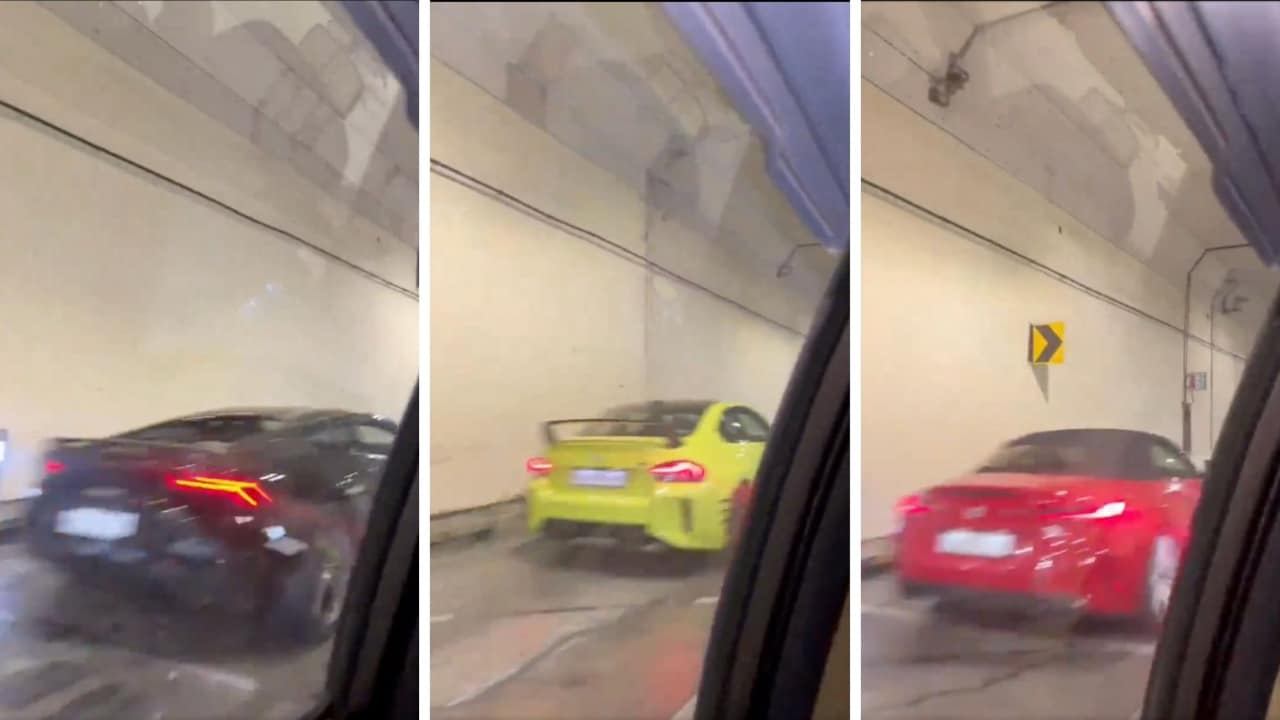 Video: Lamborghini, BMWs Caught Racing Inside Mumbai Tunnel, Police Act