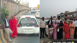 Delhi Police Helps Family With Kid, Women Stuck On Flyover, Internet Showers Praise