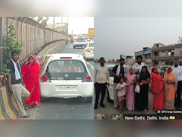 Delhi Police Helps Family With Kid, Women Stuck On Flyover, Internet Showers Praise