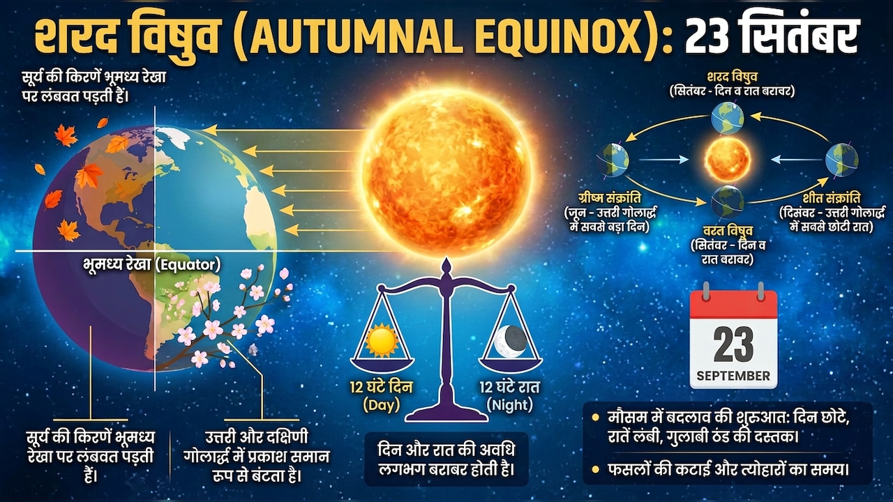 दिन-रात बराबर 12-12 घंटे के होंगे, 23 सितंबर को धरती पर अनोखी खगोलीय घटना, फिर सूर्योदय-सूर्यास्त समय में बदलाव