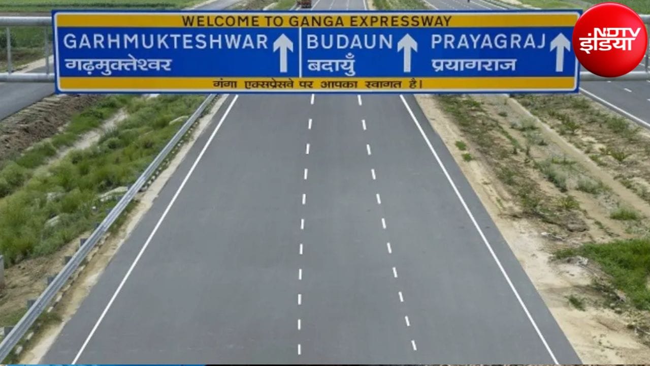 गंगा एक्सप्रेसवे पर सामान्य रूप से चल रहा है ट्रैफिक, तेज बारिश में नहीं रुका यातायात