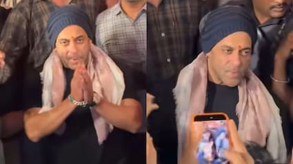 Salman Folds Hands, Requests Fans To Clear Way For Him During Ganpati Darshan