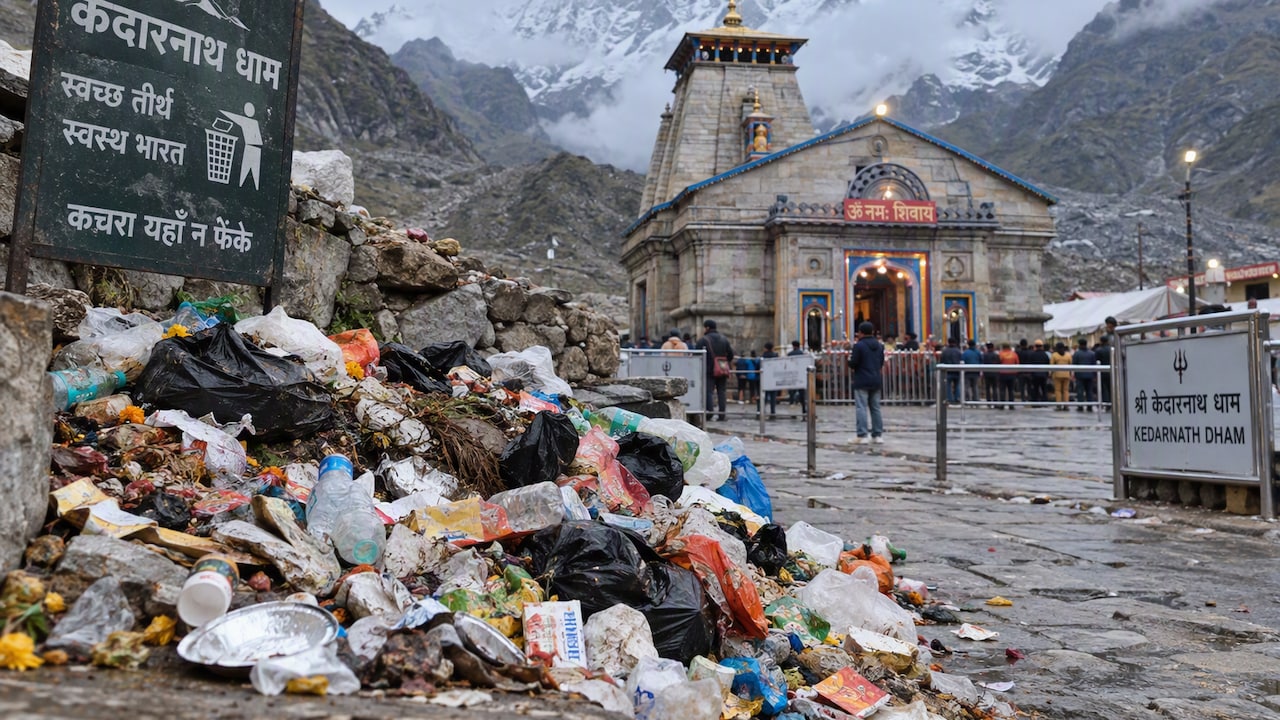 केदारनाथ धाम में कूड़े का अंबार, सिर्फ 5 महीनों में जमा हुआ 50.30 मीट्रिक टन कचरा, पिछले साल की तुलना में ढाई गुना ज्यादा
