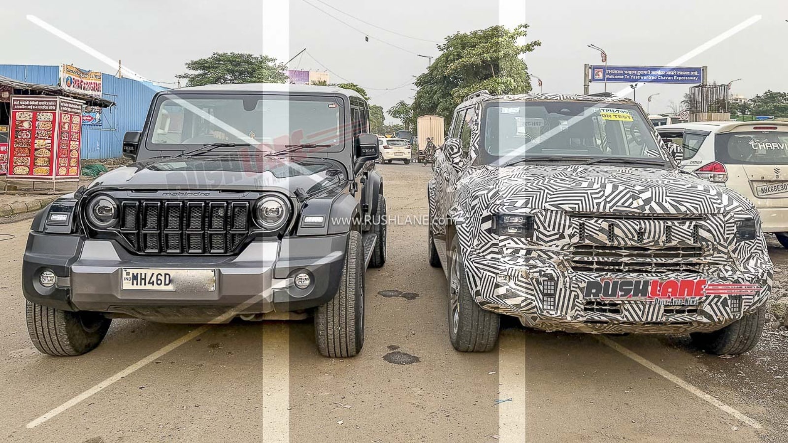 JSW Combat SUV Spied Alongside Mahindra Thar Roxx