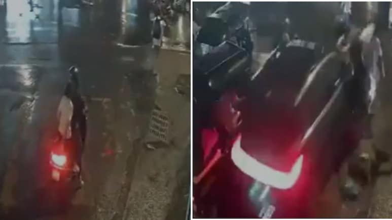 ब्रेक की जगह दबाया एक्&zwj;सीलेटर... मुंबई सड़क हादसे का खौफनाक CCTV; बुजुर्ग की गलती ने ली मह&zwj;िला की जान