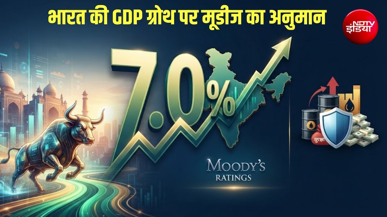 मूडीज ने वित्त वर्ष 2026-27 के लिए भारत की जीडीपी ग्रोथ का अनुमान बढ़ाया