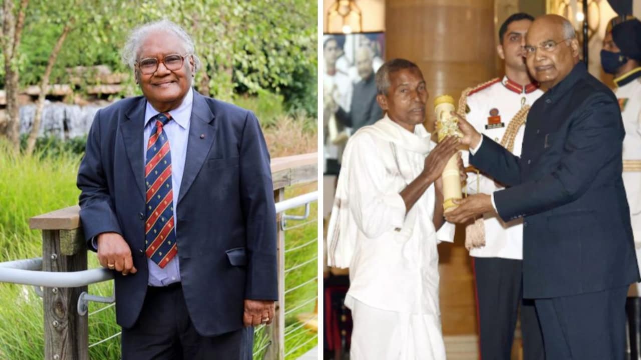 Prof CNR Rao. (Right) Harekala Hajabba Prof CNR Rao. (Right) Harekala Hajabba