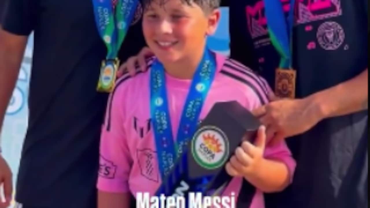 Lionel Messi's Son Mateo Leads Inter Miami Academy To Naples Cup Title