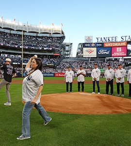 Daughter Of 9/11 Victim Throws Out First Pitch As Yankees Mark 25 Years Of Attacks