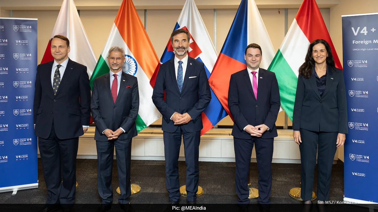 "Historic Occasion": S Jaishankar Meets Visegrad Group Ministers In New York