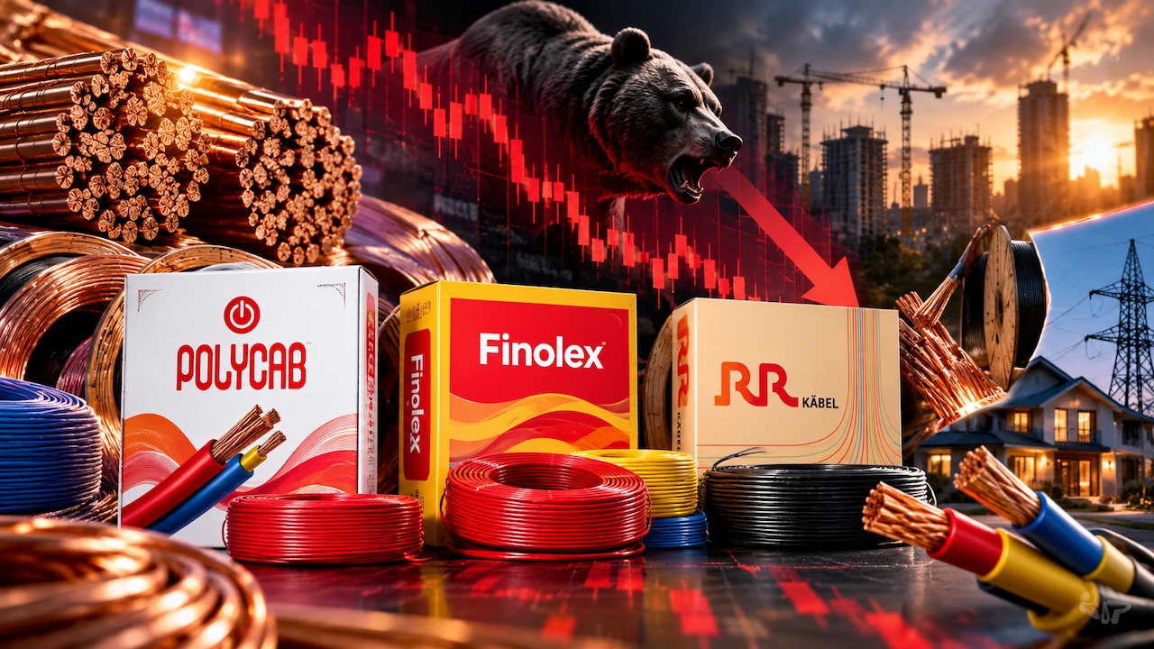 Copper Shock Hits Cables Stocks: Polycab, Finolex, RR Kabel Slide Up To 6% After Price Hikes