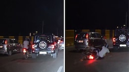 On Camera, Thar Roxx Knocks Down Biker On Dwarka Expressway, Flees