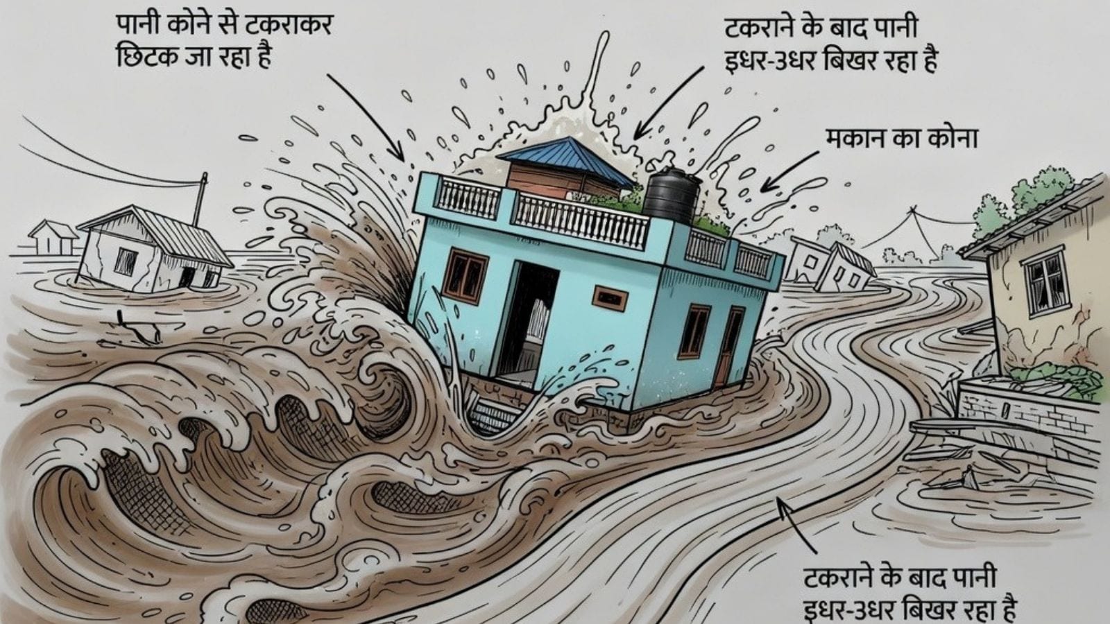 बाढ़ में इस घर के बचने के कई कारण सामने आए हैं. बाढ़ में इस घर के बचने के कई कारण सामने आए हैं.