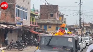 पटवारी का नेता वाला अंदाज: विदाई में थार में सवार हुए विजय शंकर दुबे, पीछे चला 200 गाड़ियों का काफिला