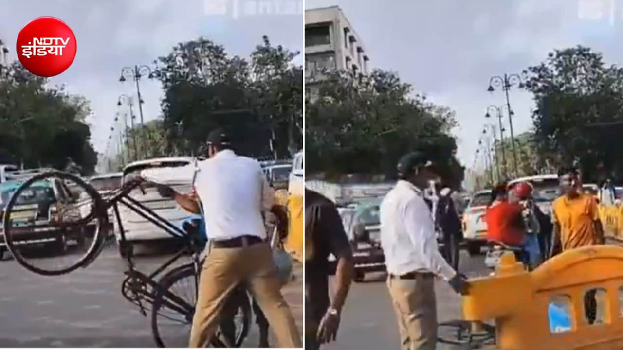 VIP काफिले के लिए साइकिल सवार को धकेला! पुलिस के बर्ताव पर भड़के मिलिंद देवरा, Video