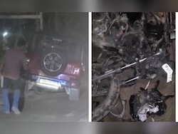 Thar Hits Bike, Then Crashes Into Pole In Chandigarh, 2 Injured